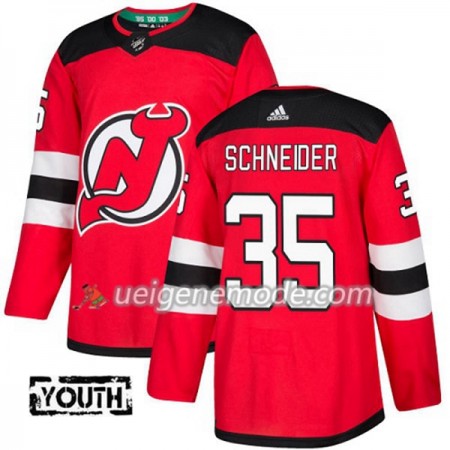Kinder Eishockey New Jersey Devils Trikot Cory Schneider 35 Adidas 2017-2018 Rot Authentic